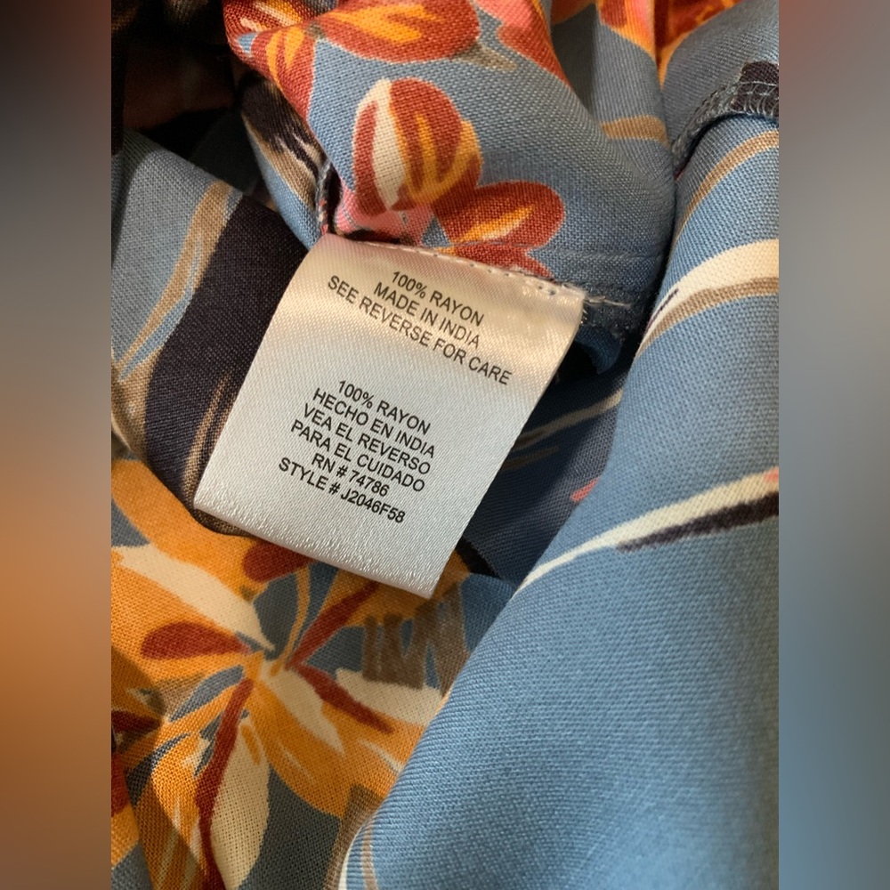 NWOT Patrons of Peace‎ Tropical Floral Maxi Skirt - Size M Boho Tropical Coastal - Picture 4 of 6